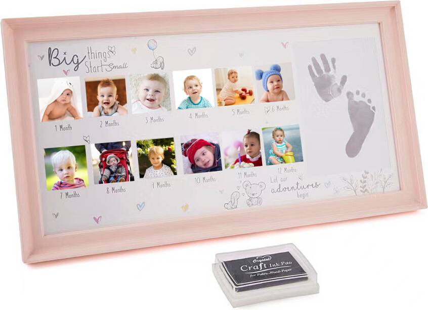 Photo frame First Year Photo Frame with Monthly Picture Inserts
