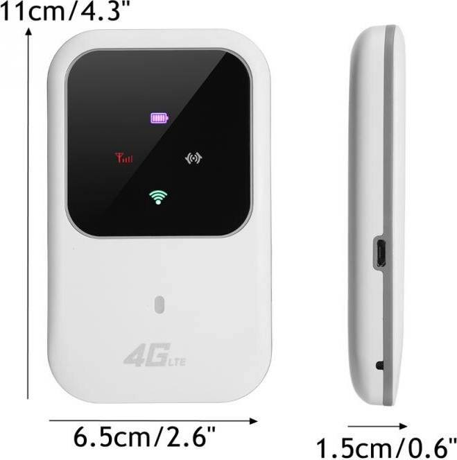 Mobilt bredband router 4G LTE Batteridriven USB Mobil Router