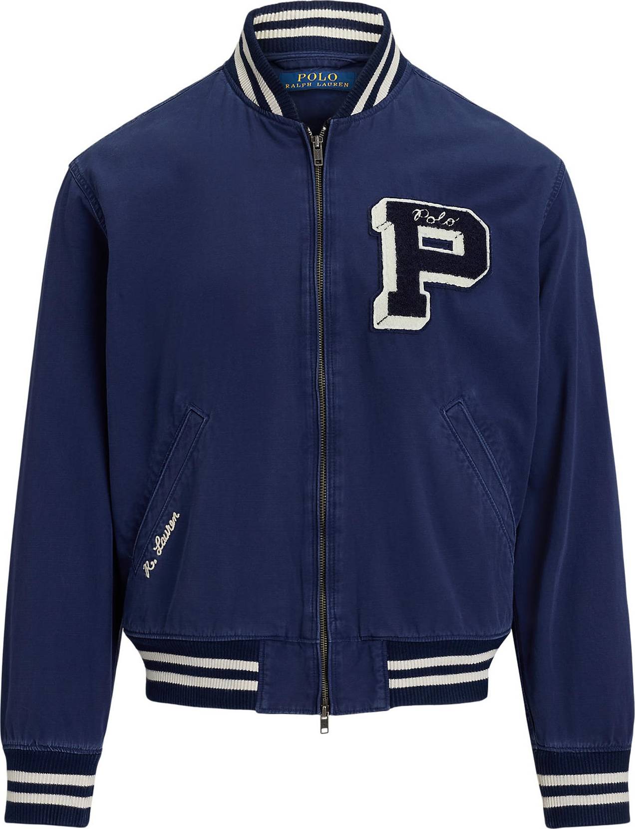 Polo Ralph Lauren Embroidered Canvas Track Jacket