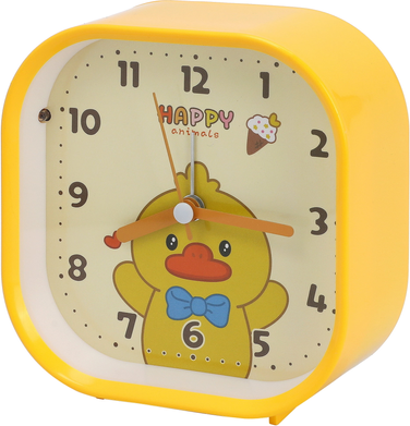 Alarm clock Unique Bargains Rounded Square Alarm Clock Yellow