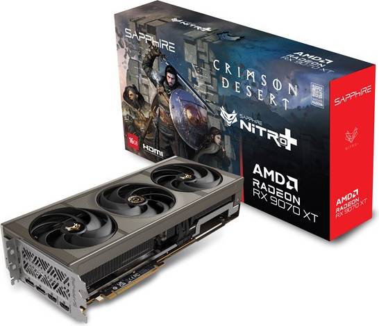 Sapphire Nitro AMD Radeon RX 9070 XT OC 16GB