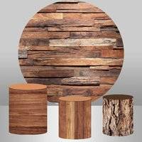 Round backdrop Simple Wooden Tree Round Backdrop Kit