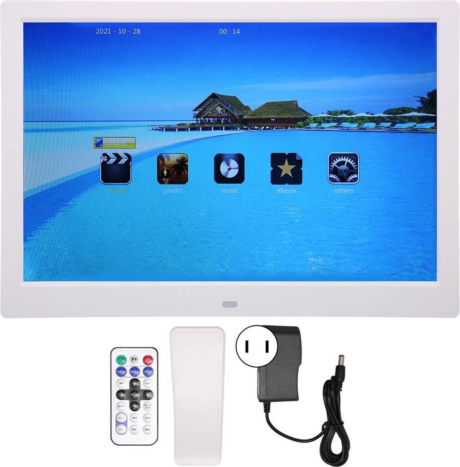 Multifunction Digital Photo Frame HD 1280x800 LCD