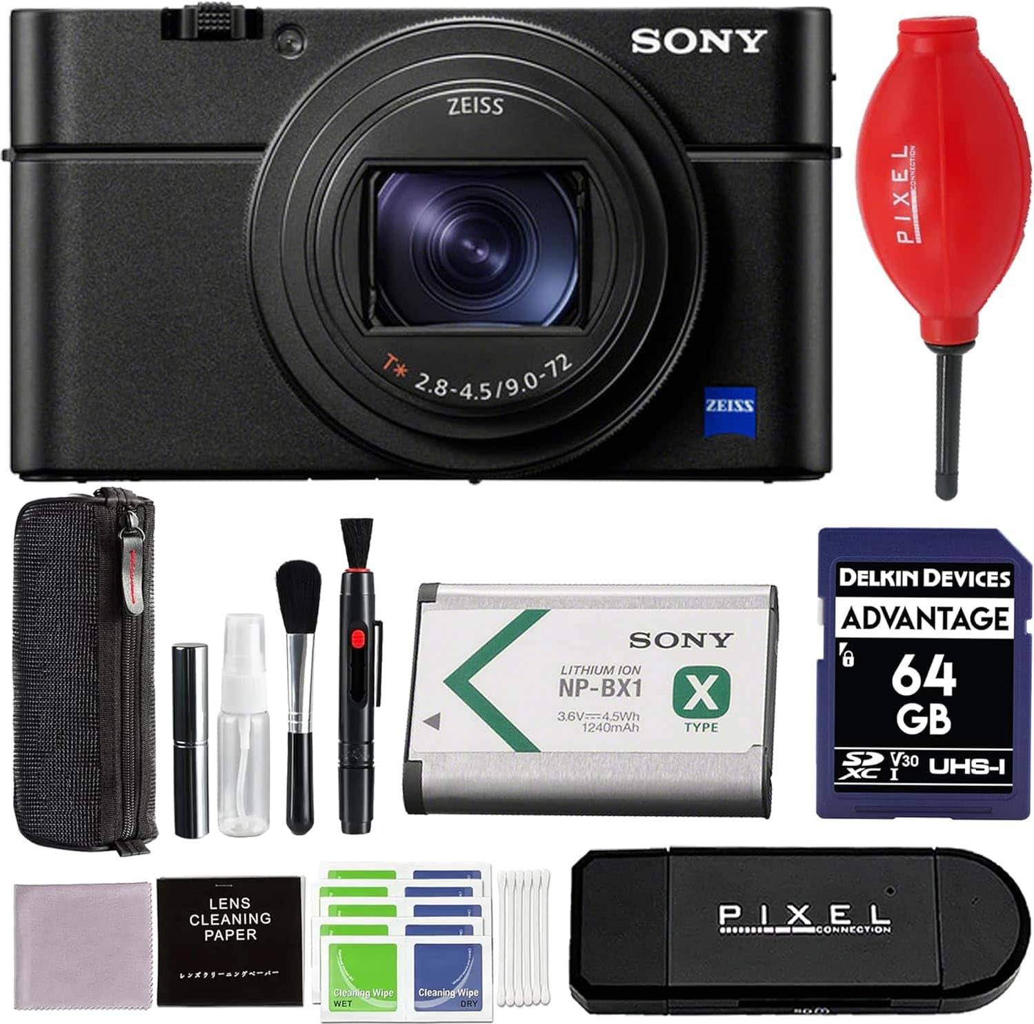 Sony rx100 Sony Cyber-Shot DSC-RX100 VII Digital Camera Bundle