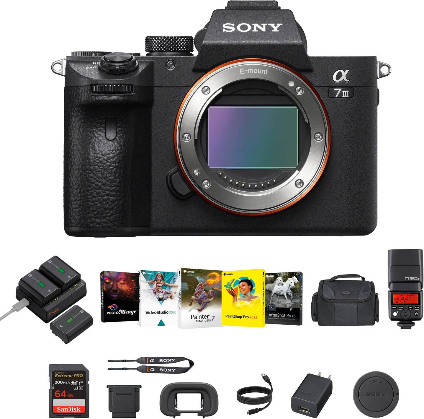 Sony a7 full frame mirrorless Sony A7 III Mirrorless Full-Frame Digital Camera Kit