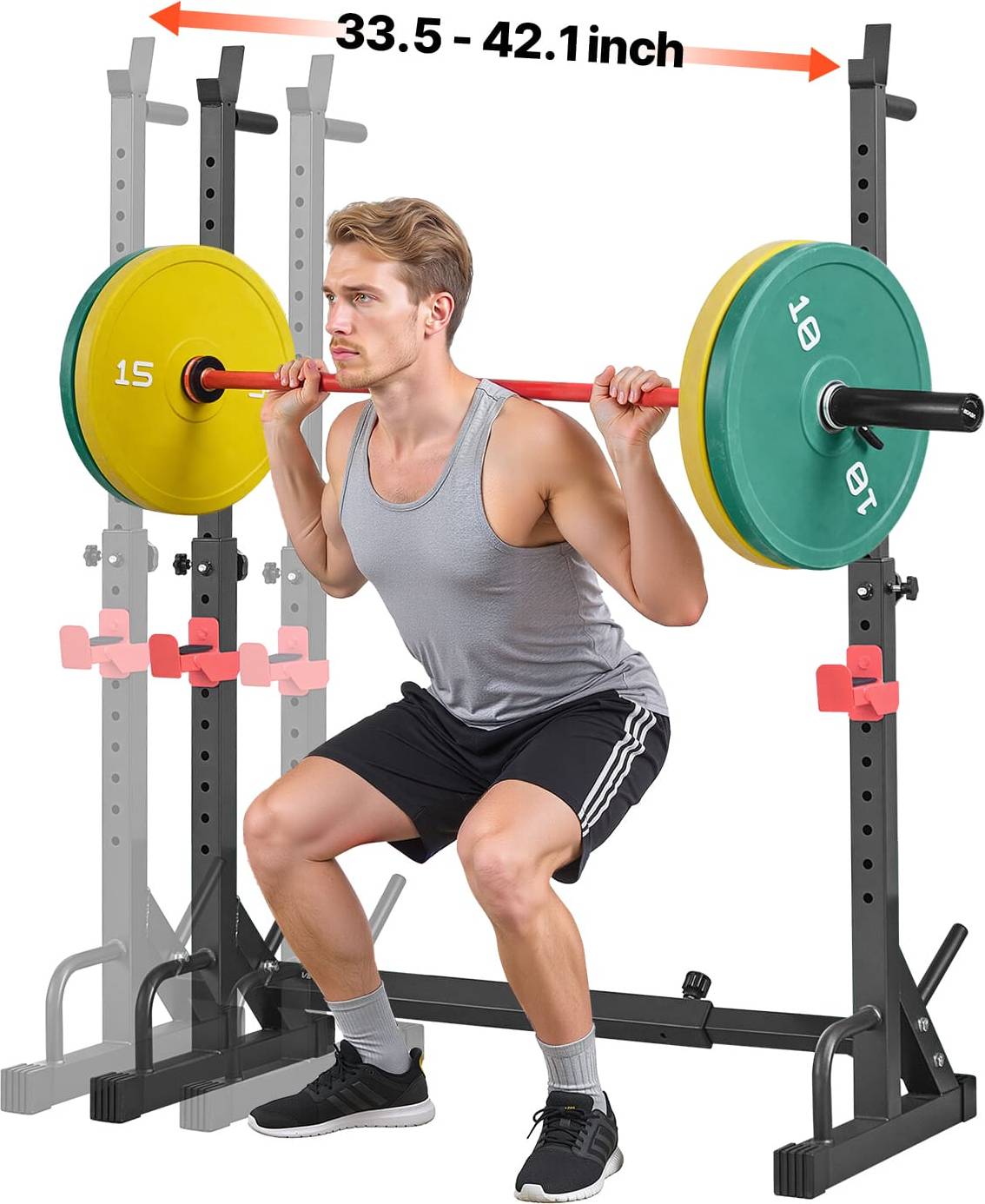Squat rack VEVOR Power Cage Squat Rack 550LBS
