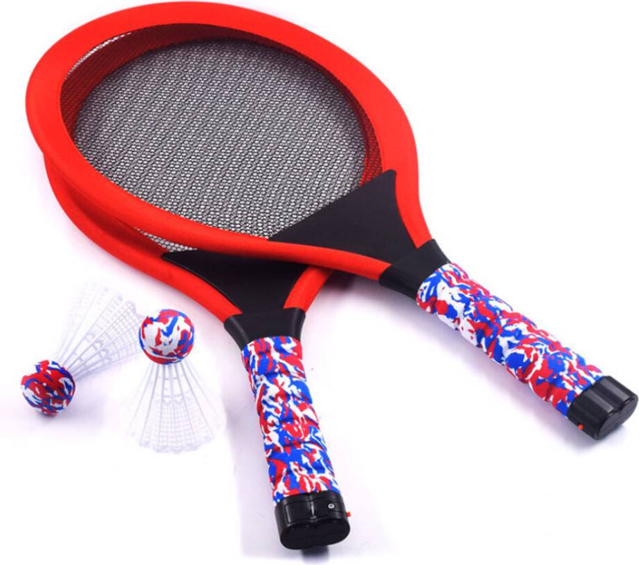 Luminous Badminton Racket Set Soft Foam