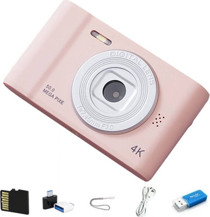 Exogio 4K Digital Camera 2.4 Inch Pink