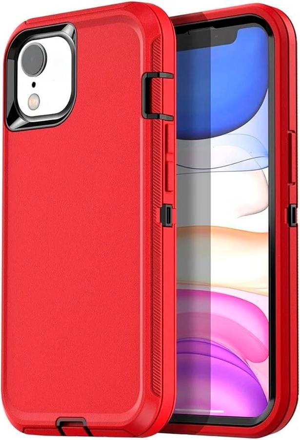 Red iphone xr Entronix Case Compatible iPhone XR Triple-Layer