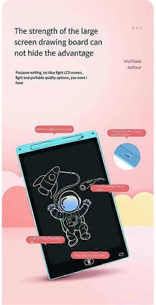 Kikidex 8.5 Inch LCD Drawing Tablet Color Graffiti Writing Board