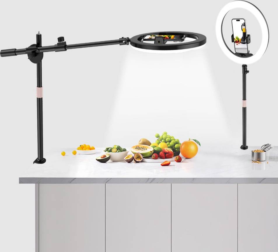 12 Inch LED Ring Light with Phone Holder
