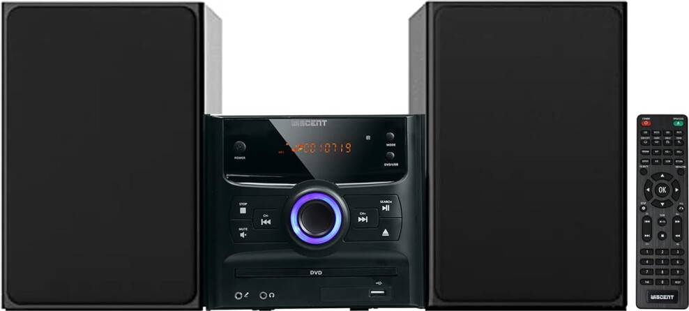 Compact radio cd player Compact Stereo System Bluetooth FM Radio CD Player