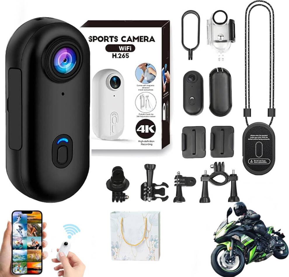 4K Waterproof Action Camera with Audio