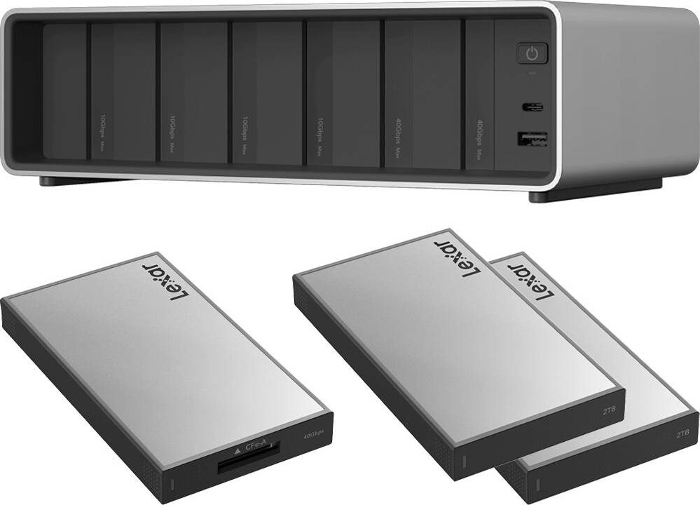 Cfexpress card reader LEXAR Professional Workflow Pro CFexpress Type A Reader 2x2TB SSD