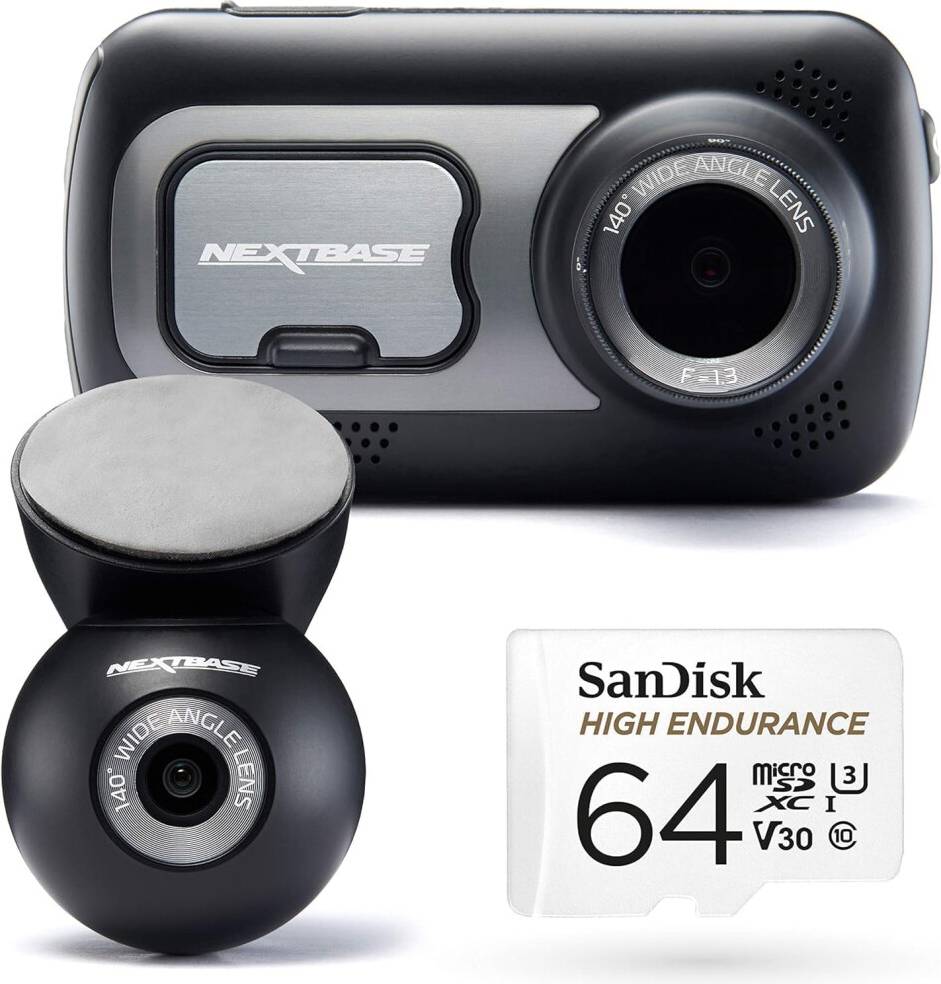 Nextbase 522GW Dash Cam Front Rear Camera 2K