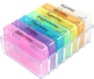 Weekly Storage Pill 7 Day Tablet Sorter Box