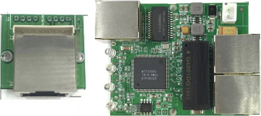 Exogio 3-Port Gigabit Switch Module LED Line