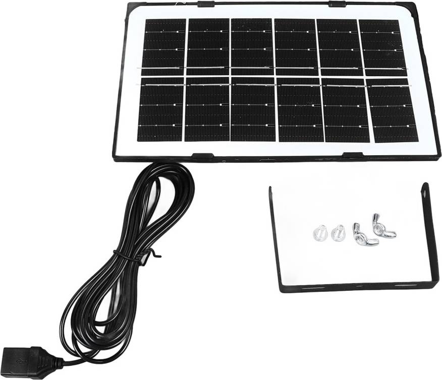 Solar Charger USB-C Camera Lamp Bulb O2 Pump IP55 Waterproof