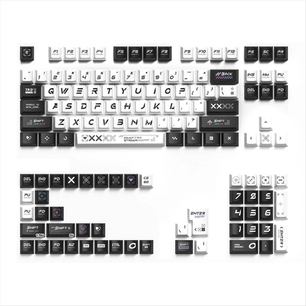 135-Key PBT Dye Sublimation Keycaps Set