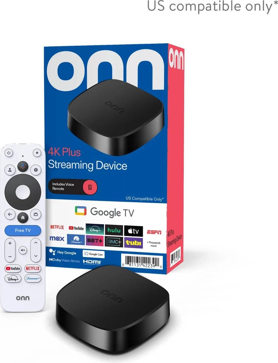 4k player Onn 4K Plus Streaming Device Ultra-Fast