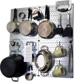 Spice rack wall Wall Control Kitchen Pegboard Pack Storage Kit