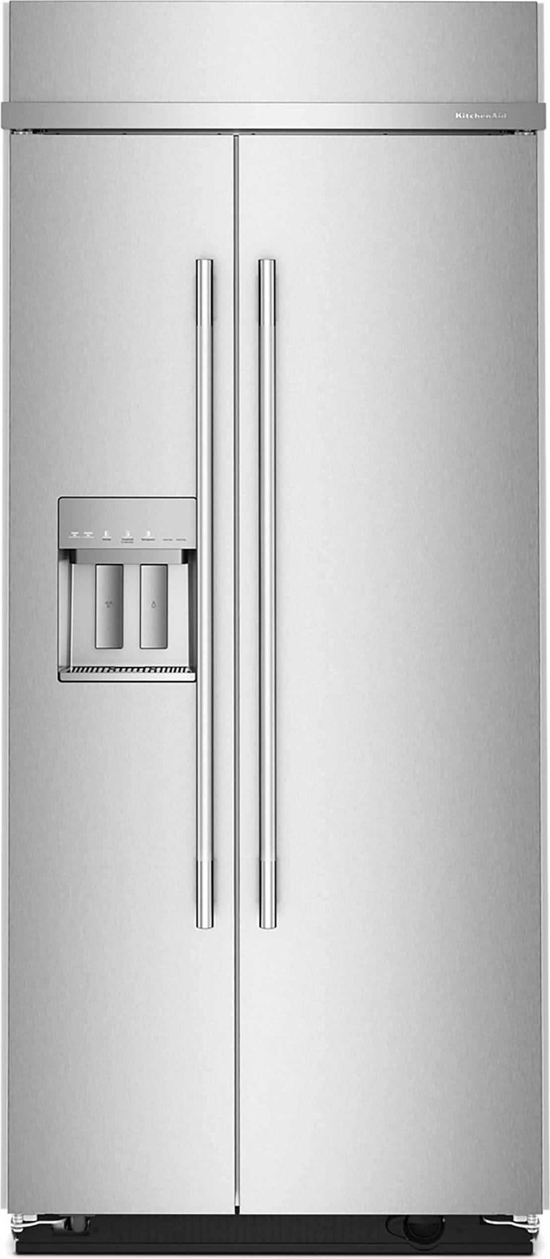 36" side by side refrigerator KitchenAid 36 Inch Built In Side Refrigerator