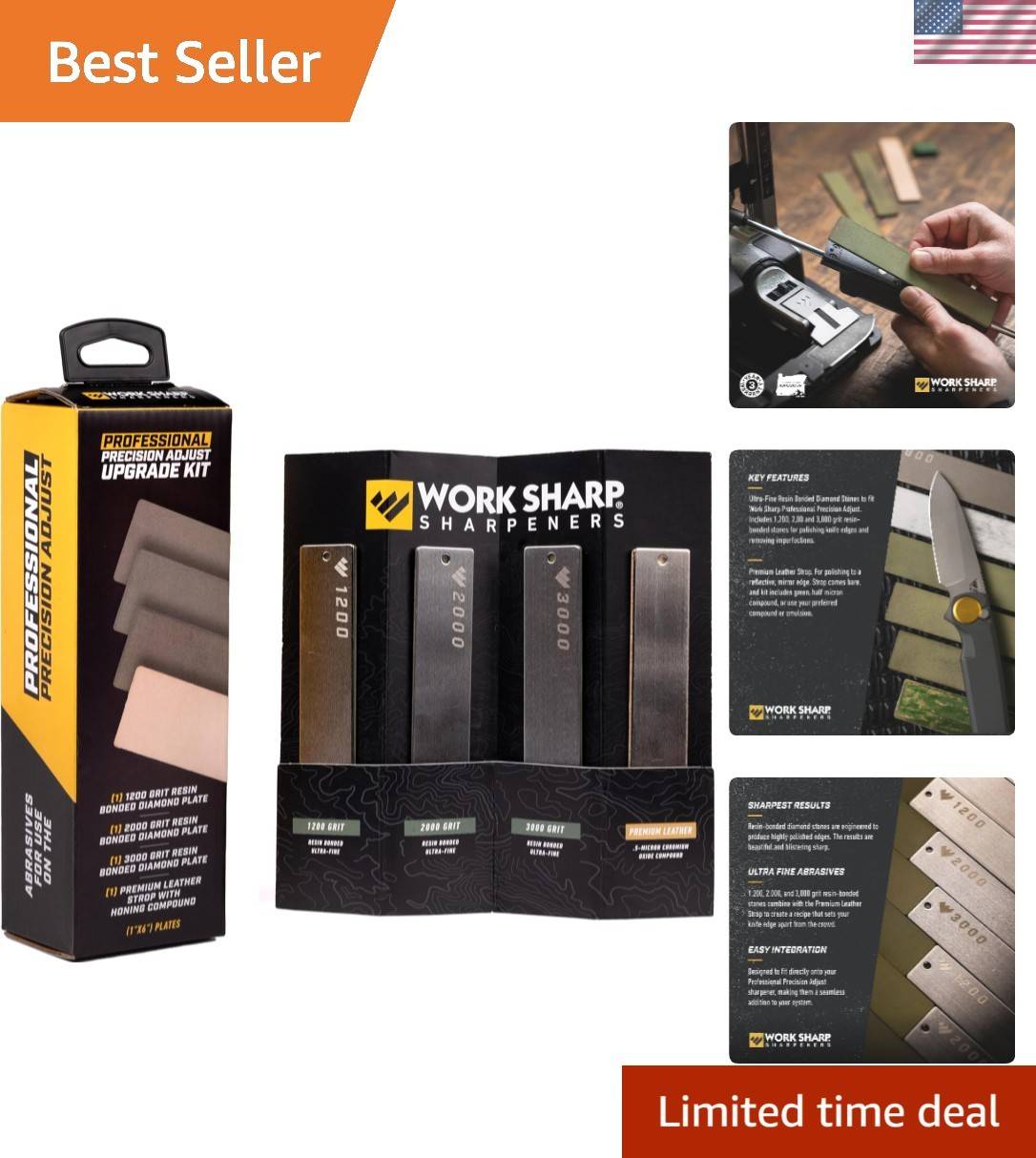 Work sharp Work Sharp Professional Precision Adjust Upgrade Kit 4 Plates