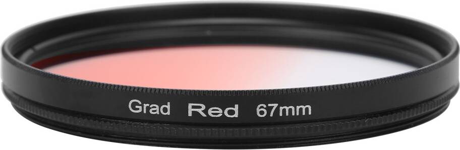 67mm Graduated Red Camera Lens Filter