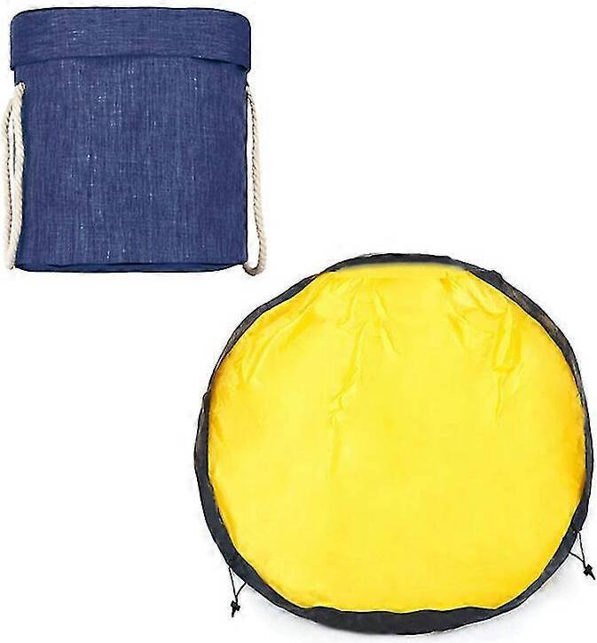 Portable Bucket Play Storage Drawstring Organizer Mat