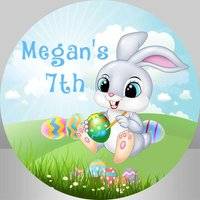 Round backdrop Easter Bunny Spring Round Backdrop Kit