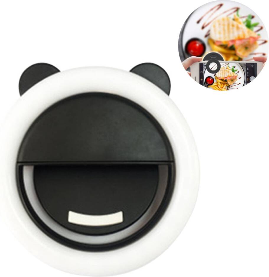 Selfie Mini Selfie Ringlys 3-Tilstands