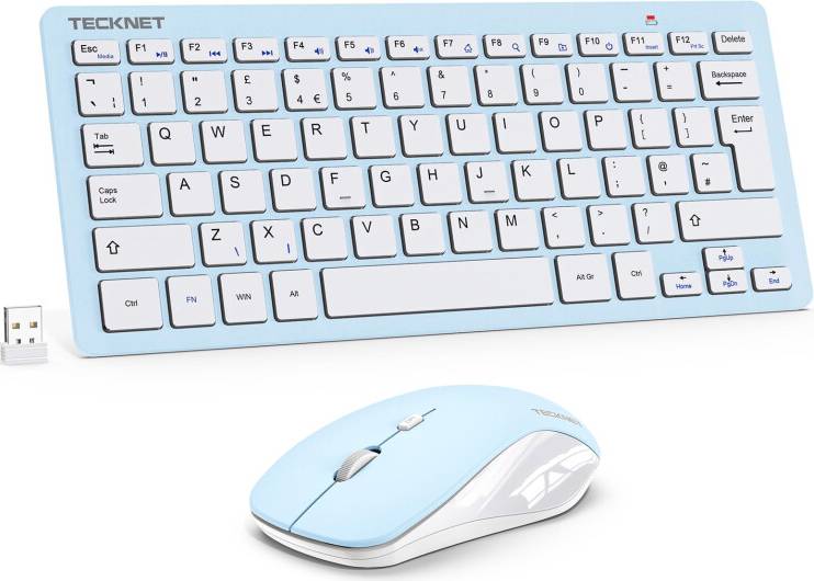 Tecknet Mini Wireless Keyboard and Mouse Set