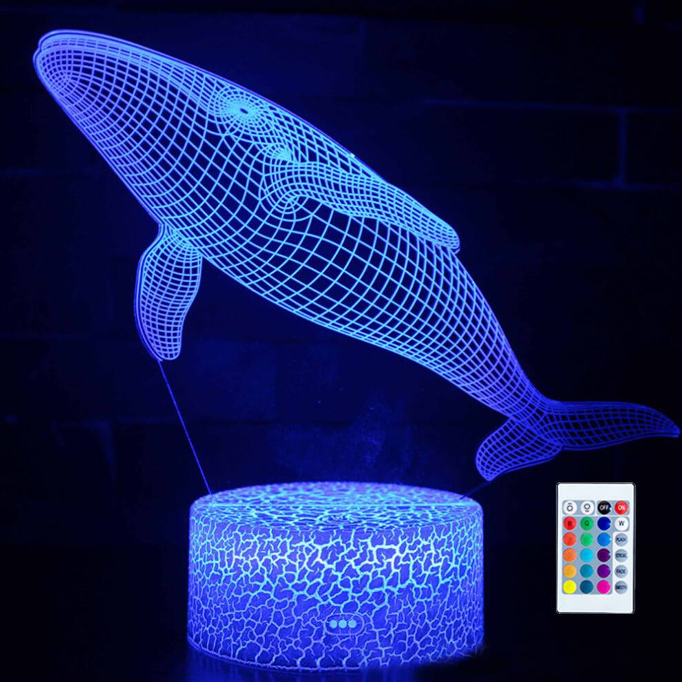 3D Color-Changing LED USB Night Light