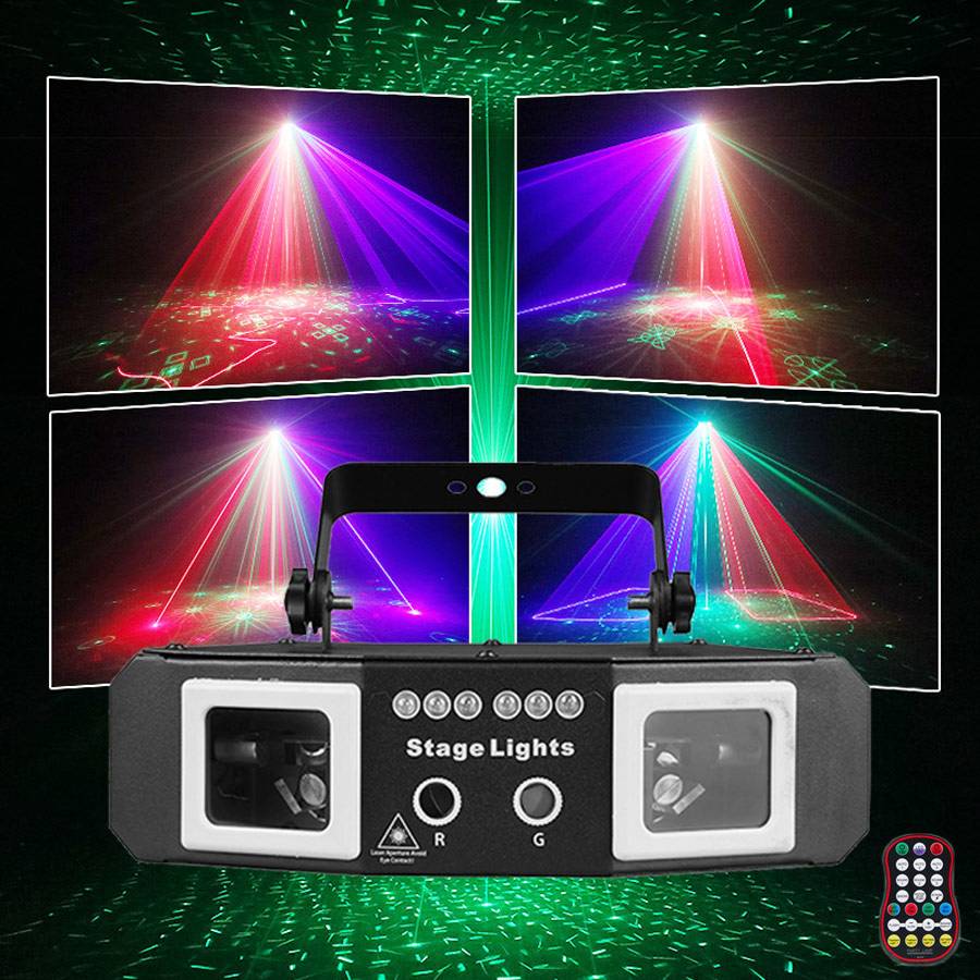 RGB Laser Beam Patterns Projector F15D4