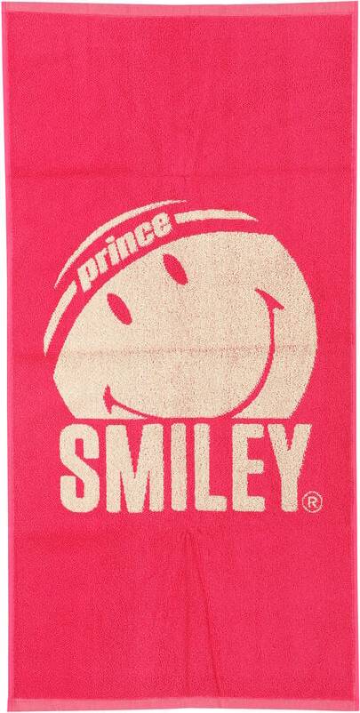 X Smiley Handtuch Creme Rosa