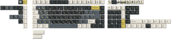 Keychron PBT Full Keycap Set Retro Garage