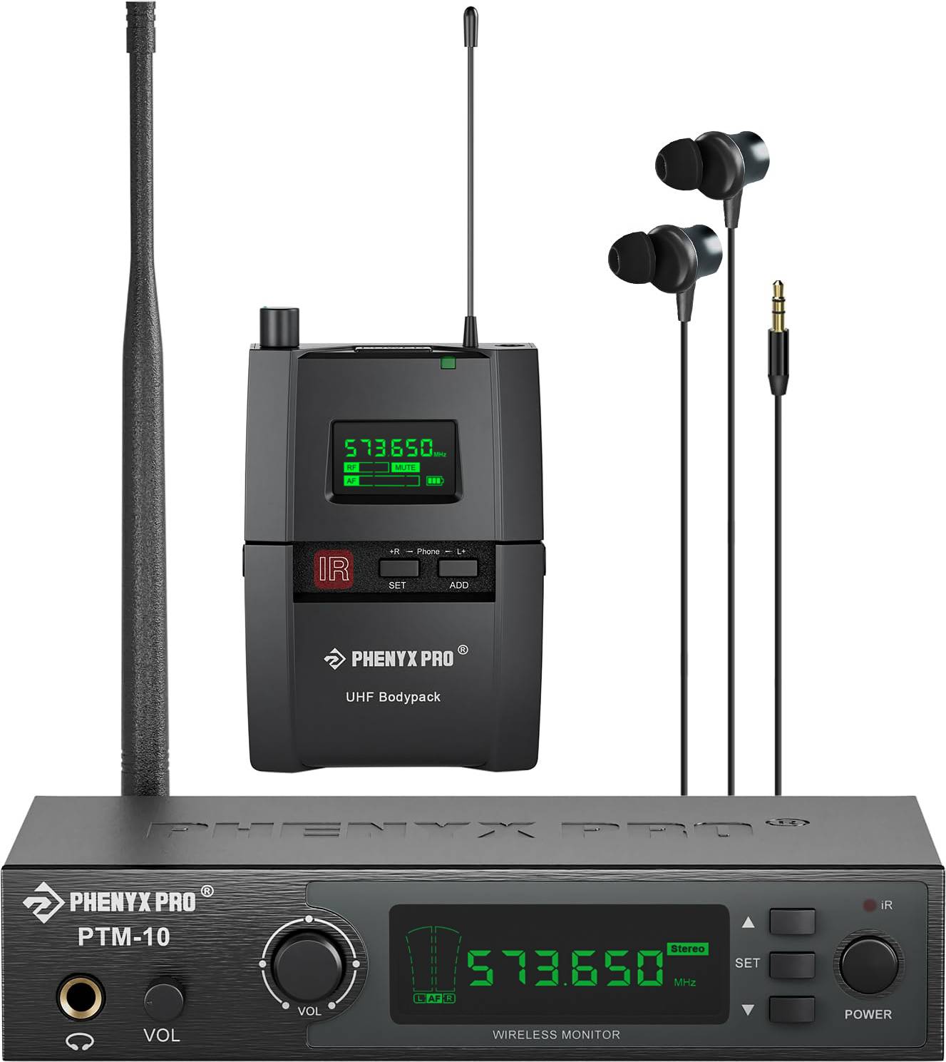 Stereo system Phenyx Pro PTM-10 Stereo Wireless In Ears Monitor System