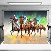 Kentucky derby Colorful Splash Horse Racing Kentucky Derby Backdrop