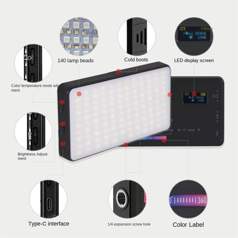 Exogio RGB Portable Pocket Handheld LED Lighting
