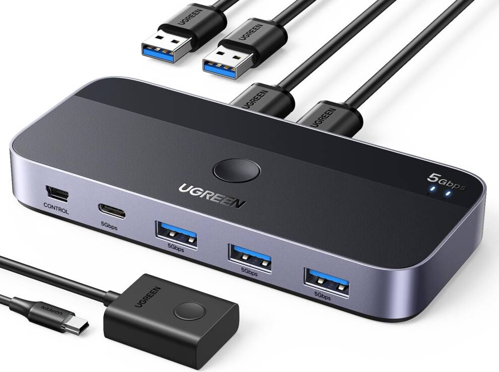 Ugreen usb switch UGREEN USB 3.0 Switch 2 In 4 Output