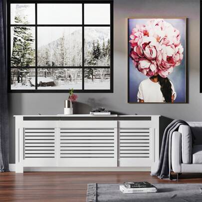 Shein MDF Extendable Radiator Cover Cabinet
