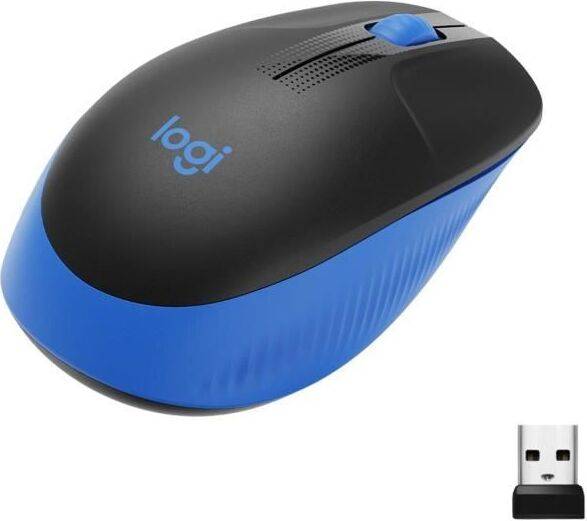 Logitech M190 Blue Wireless Mouse