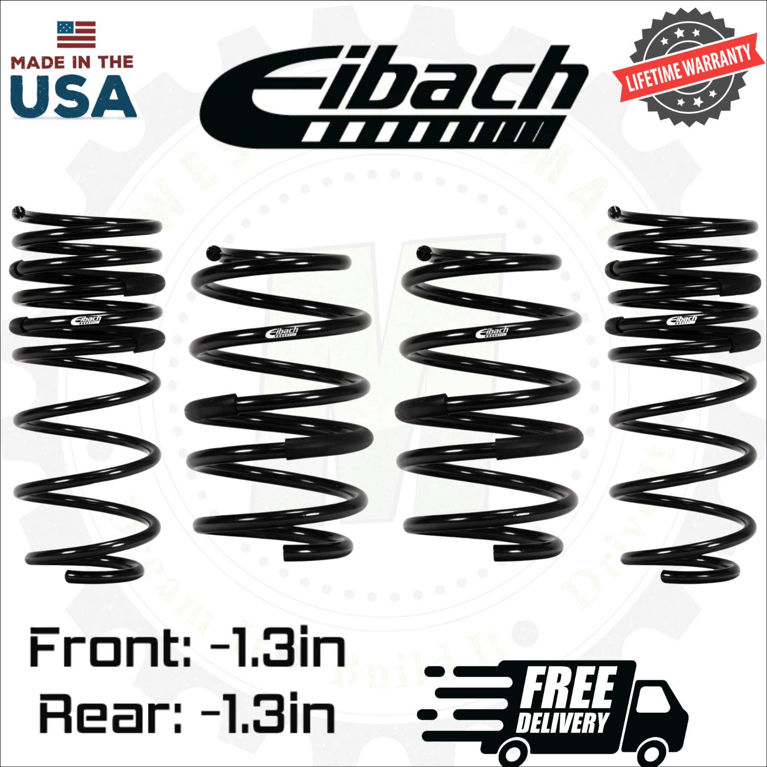 Lowering springs Eibach Pro Kit Front Rear Lowering Springs