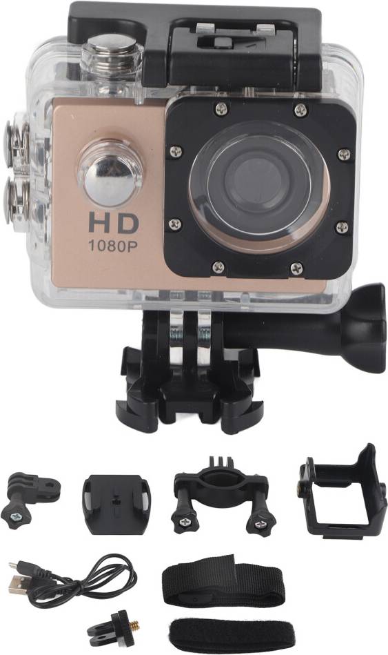 Mini Waterproof Action Camera Gold