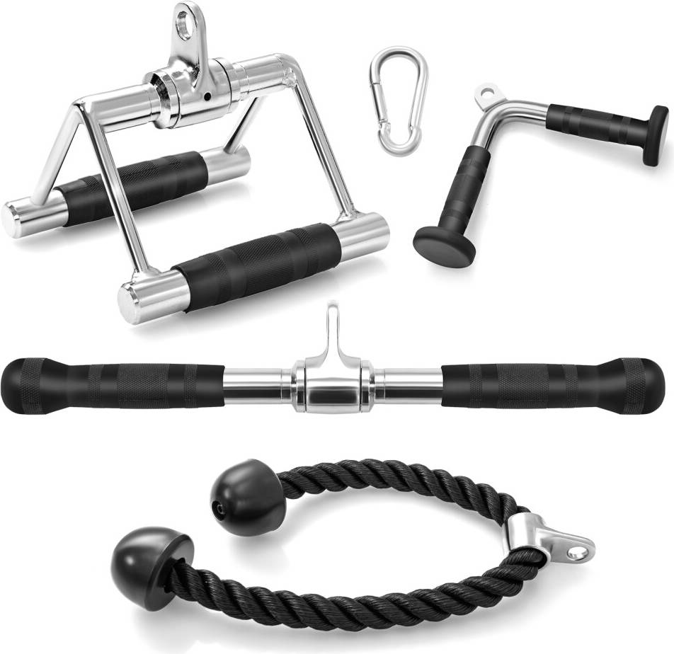 Cable machine home gym Costway Cable Machine Attachment Set
