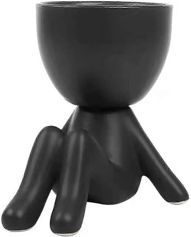 Flowerpot Marble Style Ceramic Flowerpot