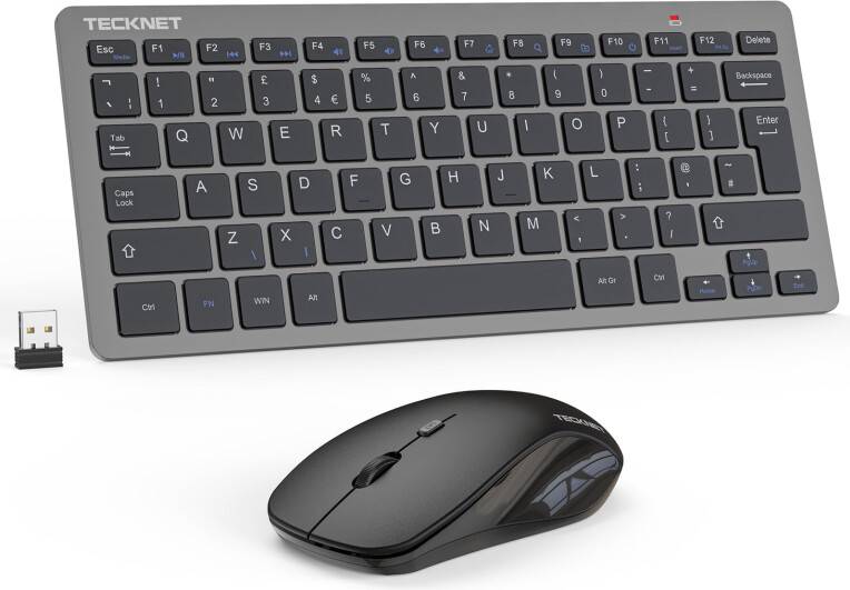 Tecknet Mini Wireless Keyboard and Mouse Set