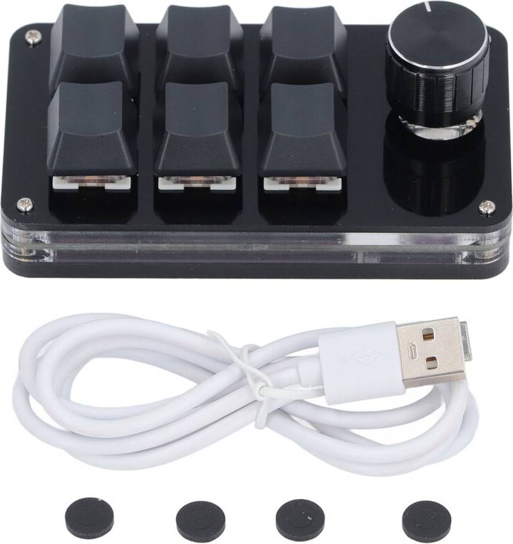 Shortcut Programmable Keyboard Adjustable Knob
