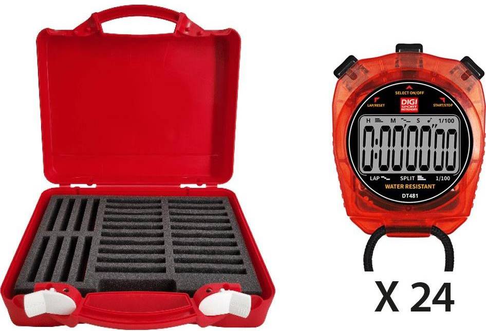 Digi Sport Instruments Kit Cronómetro Maletín Rígido DT481 Rouge