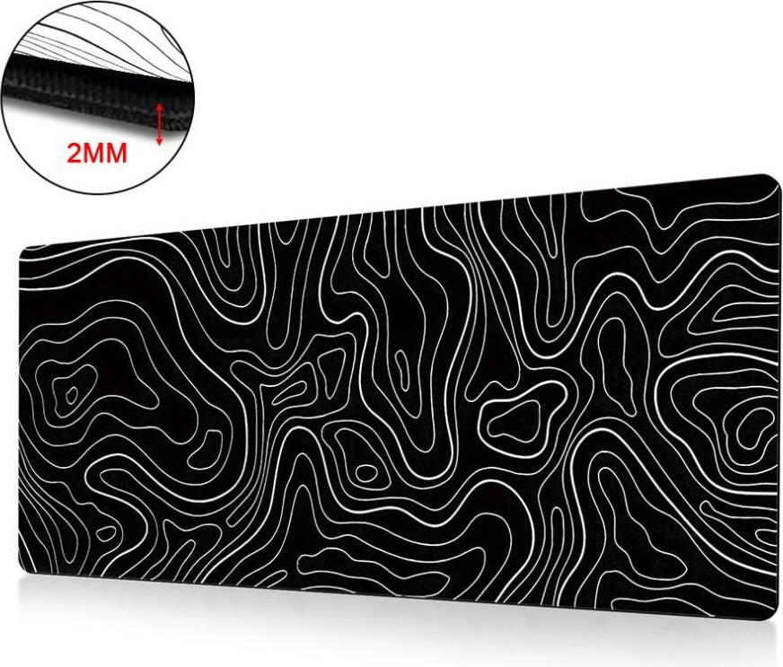 Topographic Mouse Pad Large Long Extend